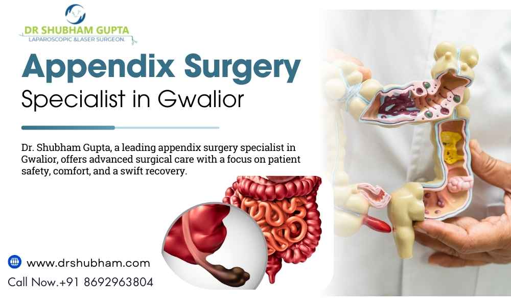 Appendix Surgery Specialist in Gwalior | Dr. Shubham Gupta